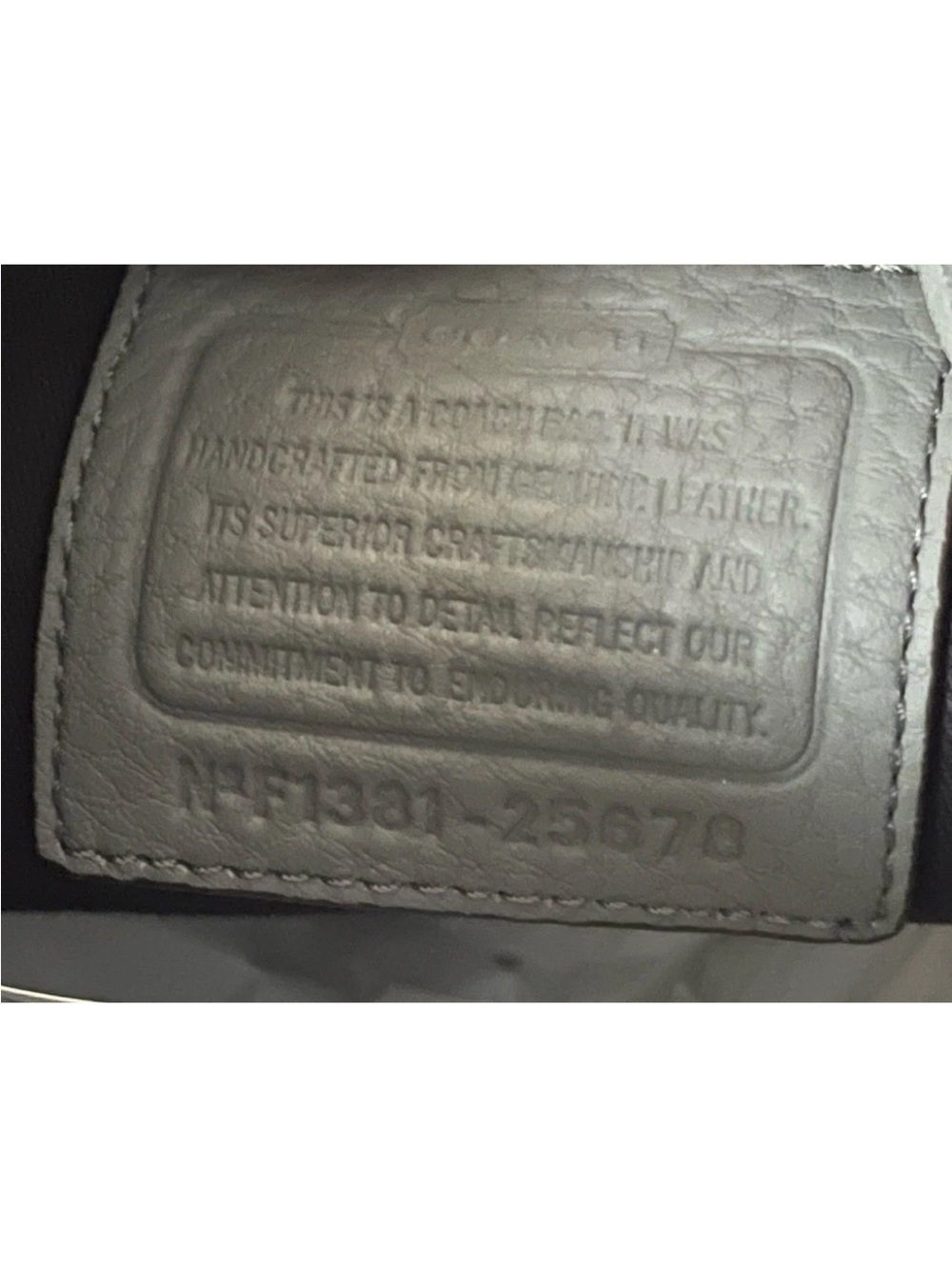 Coach Pebble Leather Shoulder Bag in Gray - Picture 2 of 3